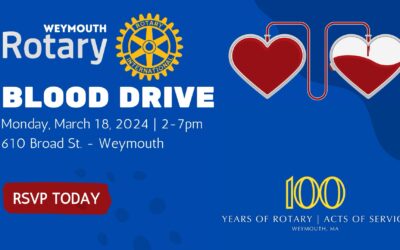 Weymouth Rotary Blood Drive March 18 2024